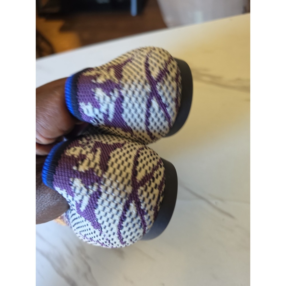 Rothys The Flat Pointed Toe Floral Wisteria Violet Purple Shoes Women's Sz 11 - Picture 6 of 6
